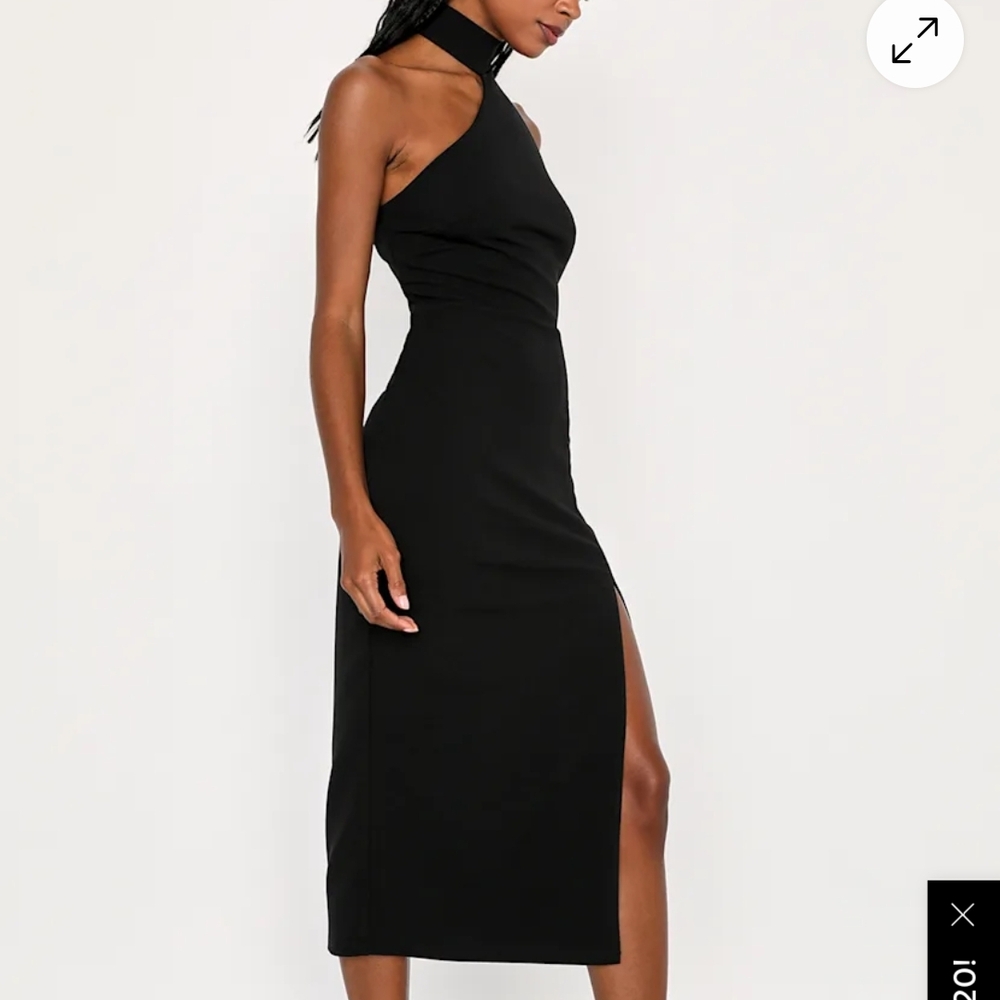 Lulus Choker Style One-Shoulder Dress